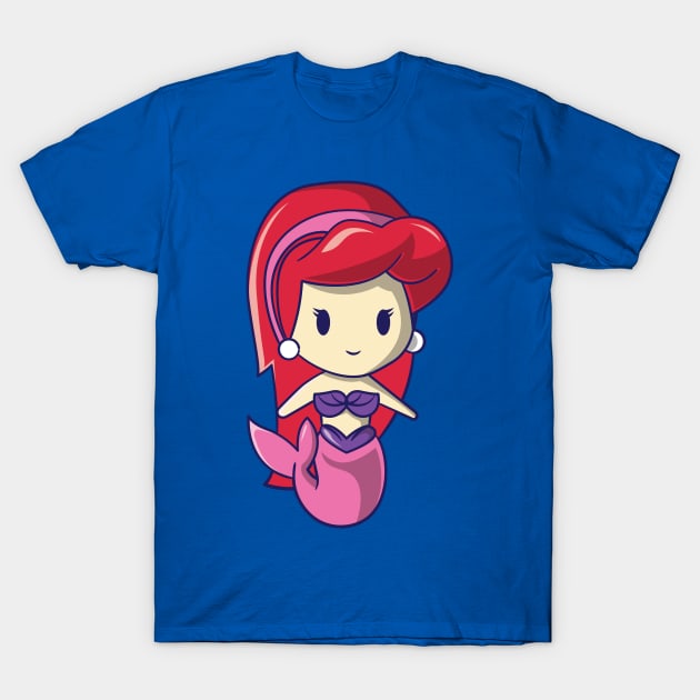 Cute Little Mermaid Princess T-Shirt by GuavanaboyMerch